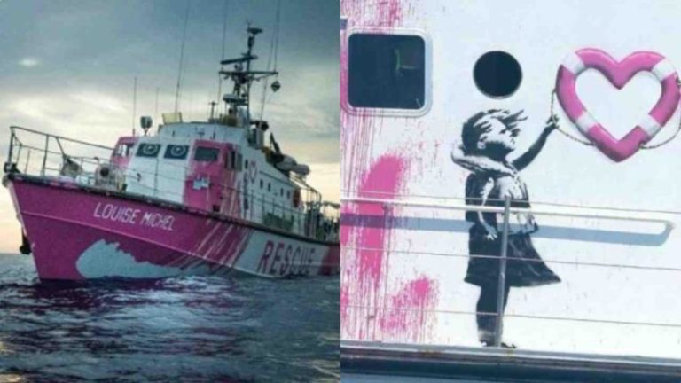 nave Banksy migranti SOS morto (foto dal web)