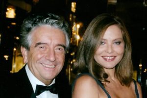 Ilio Masprone con l'icone della bellezza italiana nel mondo Ornella Muti